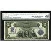 Image 1 : Fr. 255 $2 1899 Silver Certificate CGA Gem Uncirculated Fr. 255 $2 1899 Silver Certificate CGA Gem U