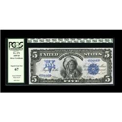 Fr. 271 $5 1899 Silver Certificate PCGS Superb Gem New Fr. 271 $5 1899 Silver Certificate PCGS Super