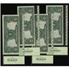 Image 2 : Fr. 272 $5 1899 Silver Certificate Cut Sheet of Four. P Fr. 272 $5 1899 Silver Certificate Cut Sheet