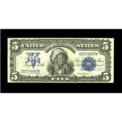 Fr. 273 $5 1899 Silver Certificate Very Fine-Extremely Fr. 273 $5 1899 Silver Certificate Very Fine-