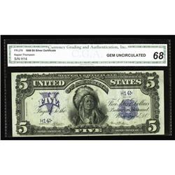 Fr. 276 $5 1899 Silver CGA Gem Uncirculated 66 Fr. 276 $5 1899 Silver Certificate CGA Gem Uncirculat