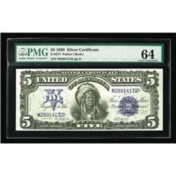 Fr. 277 $5 1899 Silver Certificate PMG Choice Uncircula Fr. 277 $5 1899 Silver Certificate PMG Choic