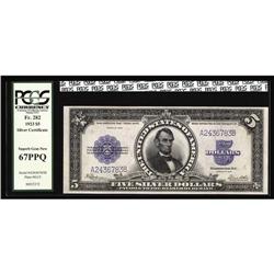Fr. 282 $5 1923 Silver PCGS Superb Gem New 67PPQ Fr. 282 $5 1923 Silver Certificate PCGS Superb Gem 
