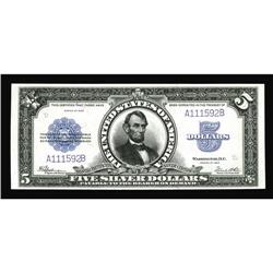 Fr. 282 $5 1923 Silver Certificate Choice About New. A Fr. 282 $5 1923 Silver Certificate Choice Abo