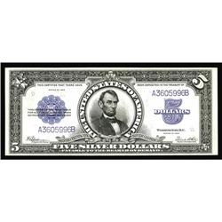 Fr. 282 $5 1923 Silver Certificate About New. A pretty Fr. 282 $5 1923 Silver Certificate About New.