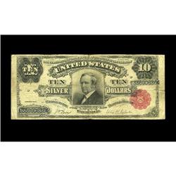 Fr. 301 $10 1891 Silver Certificate Very Good. Fr. 301 $10 1891 Silver Certificate Very Good.