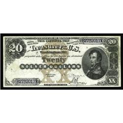 Fr. 311 $20 1880 Silver Certificate Extremely Fine. Fr. 311 $20 1880 Silver Certificate Extremely Fi