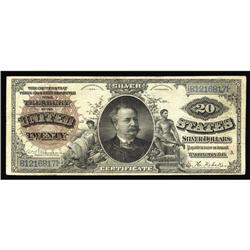 Fr. 315 $20 1886 Silver Certificate Fine-Very Fine. Fr. 315 $20 1886 Silver Certificate Fine-Very Fi