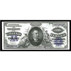 Fr. 321 $20 1891 Silver Certificate Choice About New. Fr. 321 $20 1891 Silver Certificate Choice Abo