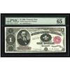 Image 1 : Fr. 349 $1 1890 Treasury Note PMG Gem Uncirculated 65. Fr. 349 $1 1890 Treasury Note PMG Gem Uncircu