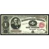 Image 1 : Fr. 349 $1 1890 Treasury Note Very Fine+. This Stanton Fr. 349 $1 1890 Treasury Note Very Fine+.