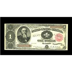 Fr. 350 $1 1891 Treasury Note Fine-Very Fine. Sound edg Fr. 350 $1 1891 Treasury Note Fine-Very Fine
