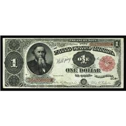 Fr. 352 $1 1891 Treasury Note Choice About New. Great, Fr. 352 $1 1891 Treasury Note Choice About Ne