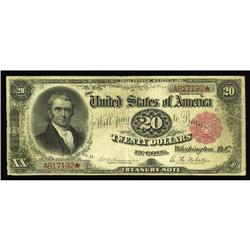 Fr. 374 $20 1890 Treasury Note Fine. Off the market sin Fr. 374 $20 1890 Treasury Note Fine.