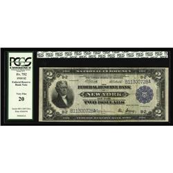 Fr. 752 $2 1918 Federal Reserve Bank Note PCGS Very Fin Fr. 752 $2 1918 Federal Reserve Bank Note PC