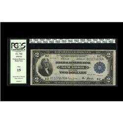 Fr. 752 $2 1918 Federal Reserve Bank Note PCGS Fine 15. Fr. 752 $2 1918 Federal Reserve Bank Note PC