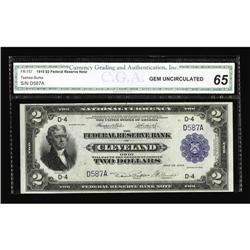 Fr. 757 $2 1918 Federal Reserve Bank Note CGA Gem Uncir Fr. 757 $2 1918 Federal Reserve Bank Note CG