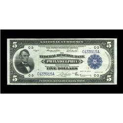 Fr. 783 $5 1918 Federal Reserve Bank Note Very Fine+. B Fr. 783 $5 1918 Federal Reserve Bank Note Ve