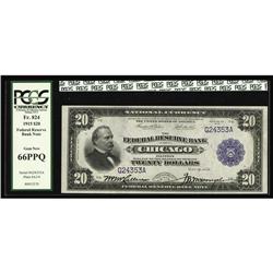 Fr. 824 $20 1915 Federal Reserve Bank Note PCGS Gem New Fr. 824 $20 1915 Federal Reserve Bank Note P