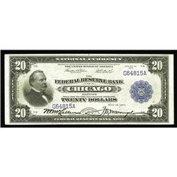 Fr. 824 $20 1915 Federal Reserve Bank Note Very Fine-Ex Fr. 824 $20 1915 Federal Reserve Bank Note V