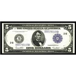Fr. 851c $5 1914 Federal Reserve Note Very Fine+. Deepl Fr. 851c $5 1914 Federal Reserve Note Very F