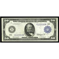 Fr. 1034 $50 1914 Federal Reserve Note Very Fine. This Fr. 1034 $50 1914 Federal Reserve Note Very F