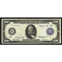 Fr. 1046 $50 1914 Federal Reserve Note Fine. This most Fr. 1046 $50 1914 Federal Reserve Note Fine.