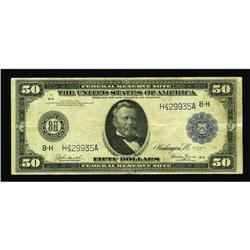 Fr. 1053 $50 1914 Federal Reserve Note Very Fine. The c Fr. 1053 $50 1914 Federal Reserve Note Very 