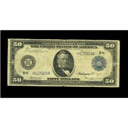 Fr. 1053 $50 1914 Federal Reserve Note Fine. The paper Fr. 1053 $50 1914 Federal Reserve Note Fine.