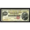 Image 1 : Fr. 1178 $20 1882 Gold Certificate Fine+. Vibrant hues Fr. 1178 $20 1882 Gold Certificate Fine+.