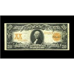 Fr. 1181 $20 1906 Gold Certificate Fine. This is a bett Fr. 1181 $20 1906 Gold Certificate Fine.