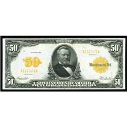 Fr. 1199 $50 1913 Gold Certificate Superb Gem New. We s