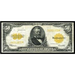 Fr. 1200 $50 1922 Gold Certificate Very Fine+. Here is Fr. 1200 $50 1922 Gold Certificate Very Fine+