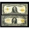 Image 1 : Fr. 1173 $10 1922 Gold Certificate FineFr. 1187 $20 192 Fr. 1173 $10 1922 Gold Certificate Fine