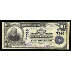 Fayetteville, AR - $10 1902 Plain Back Fr. 624 The Firs Fayetteville, AR