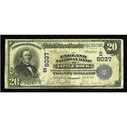 Little Rock, AR - $20 1902 Plain Back Fr. 652 The Engla Little Rock, AR