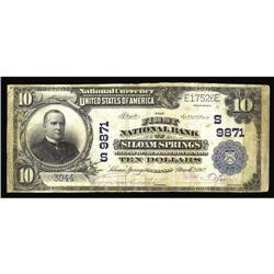 Siloam Springs, AR - $10 1902 Plain Back Fr. 628 The Fi Siloam Springs, AR