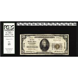 Lemoore, CA - $20 1929 Ty. 1 The First NB Ch. # 7779Thi Lemoore, CA