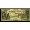 San Francisco, CA - $5 Original National Gold Bank Note San Francisco, CA