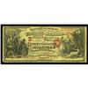 San Francisco, CA - $5 Original National Gold Bank Note San Francisco, CA
