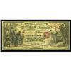 San Francisco, CA - $5 Original National Gold Bank Note San Francisco, CA