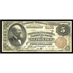 San Francisco, CA - $5 1882 Brown Back Fr. 477 Wells-Fa San Francisco, CA