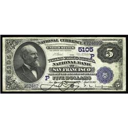 San Francisco, CA - $5 1882 Date Back Fr. 537 Wells-Far San Francisco, CA
