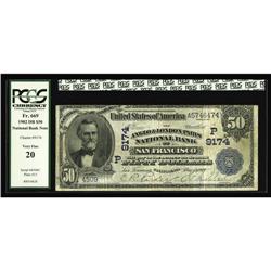 San Francisco, CA - $50 1902 Date Back Fr. 669 The Lond San Francisco, CA