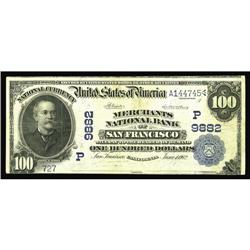 San Francisco, CA - $100 1902 Date Back San Francisco, CA