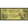 Stockton, CA- $10 Original National Gold Bank Note FNGB Stockton, CA