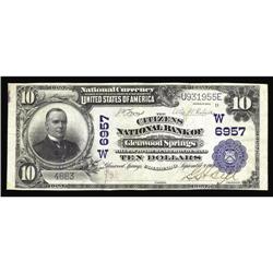 Glenwood Springs, CO - $10 1902 Plain Back Fr. 624 The Glenwood Springs, CO