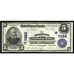 Montrose, CO - $5 1902 Plain Back Fr. 598 The Montrose Montrose, CO