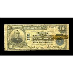 Jacksonville, FL - $10 1902 Plain Back Fr. 626 The Flor Jacksonville, FL