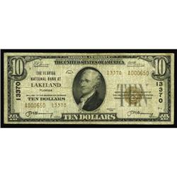 Lakeland, FL - $10 1929 Ty. 2 The Florida NB Ch. # 1337 Lakeland, FL